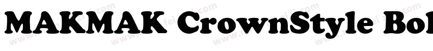MAKMAK CrownStyle Bold字体转换